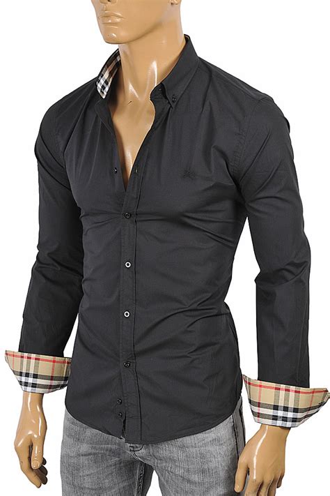 black dress shirt with burberry pants|where to buy Burberry.